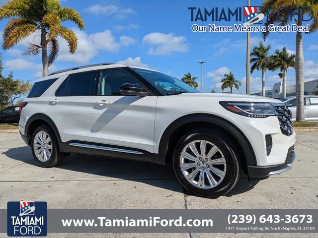 Certified 2025 Ford Explorer Platinum w/ LUX Leather Package