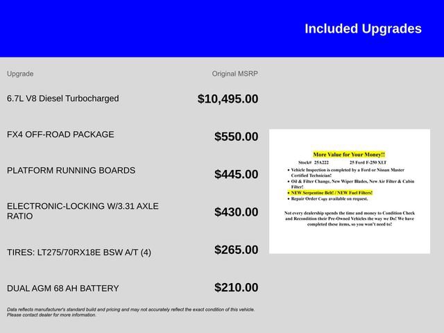 Certified 2025 Ford F250 XLT w/ FX4 Off-Road Package image 13