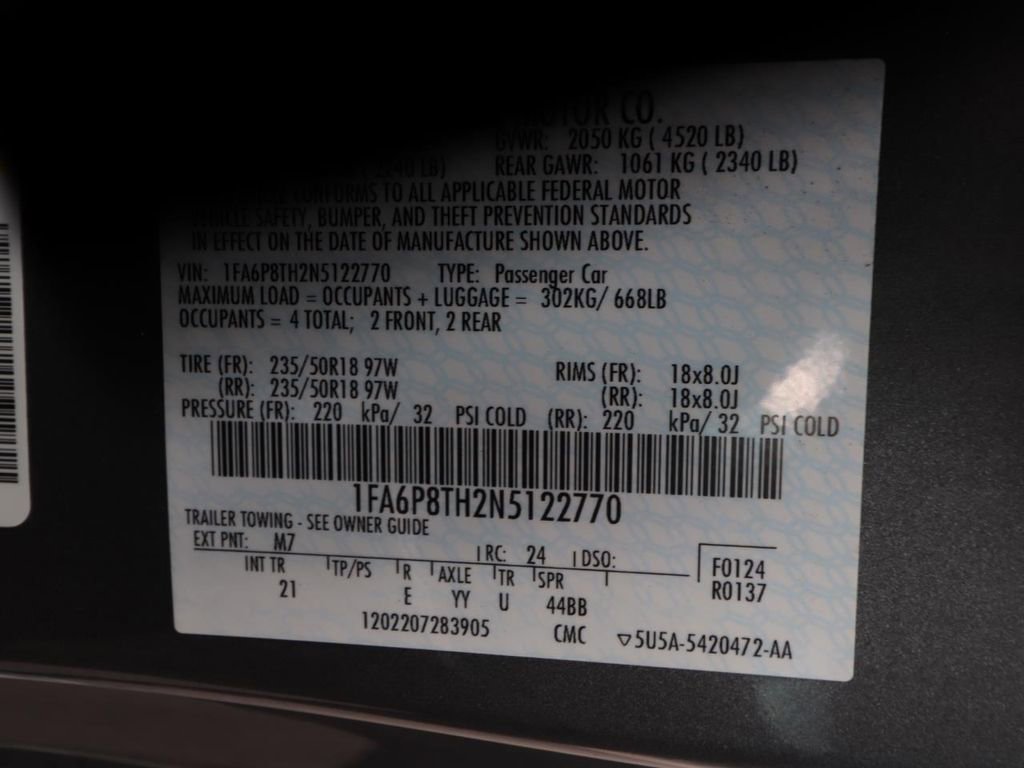 Certified 2022 Ford Mustang Coupe w/ Equipment Group 101A RWD image 22