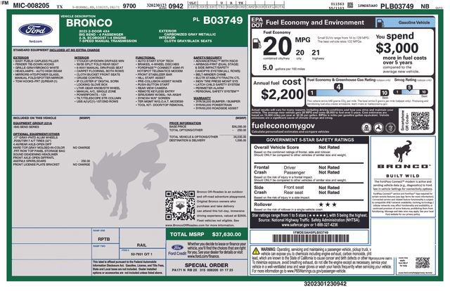 Certified 2023 Ford Bronco Big Bend image 12