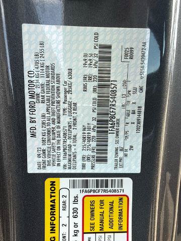 Certified 2024 Ford Mustang GT w/ GT Performance Package RWD image 11