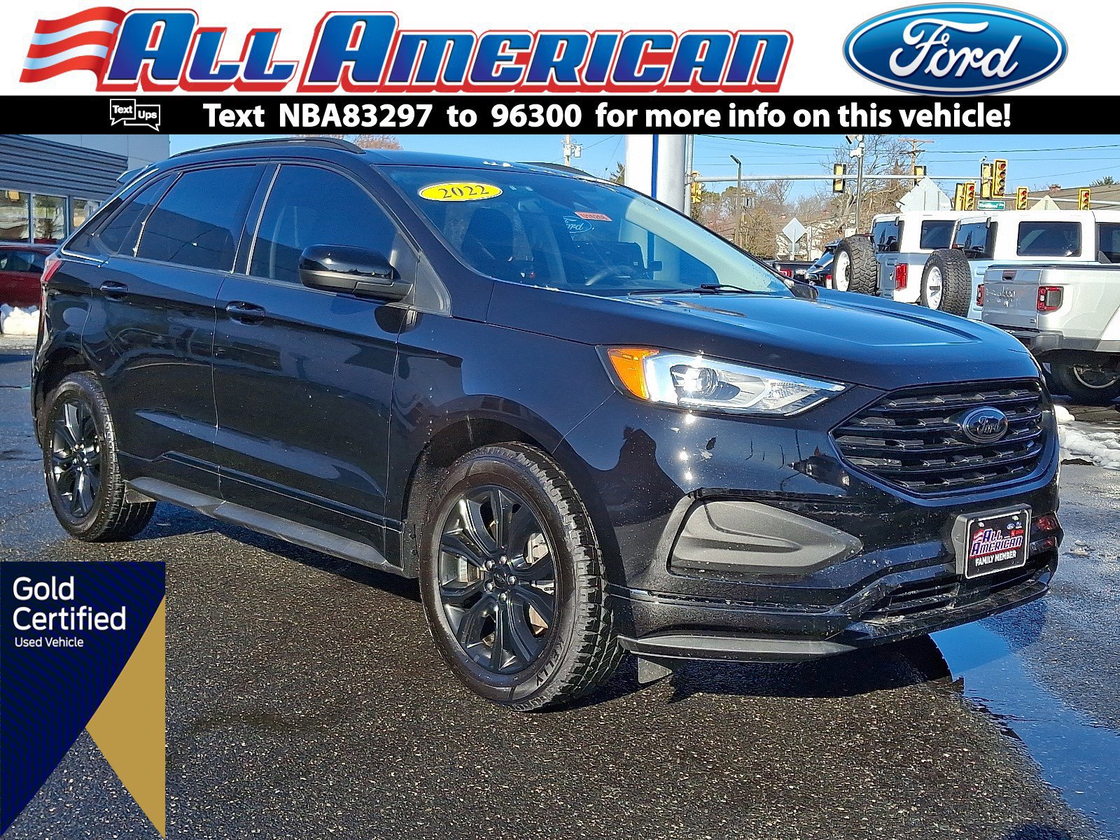 Certified 2022 Ford Edge SE w/ Black Appearance Package