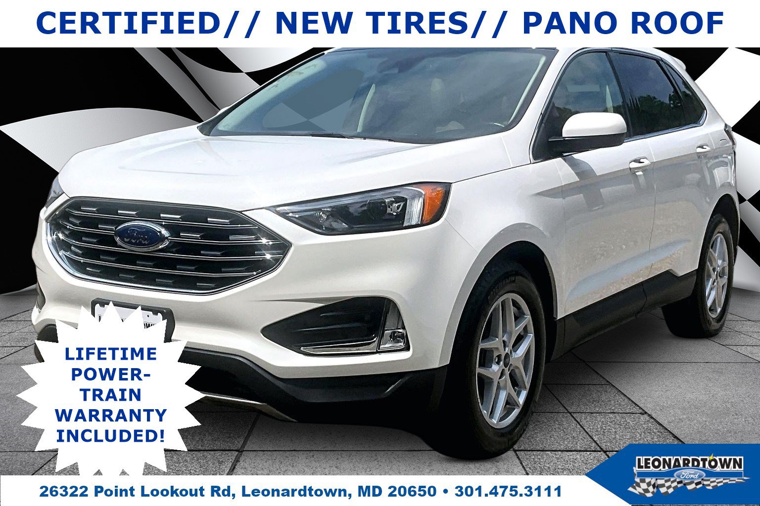 Certified 2022 Ford Edge SEL w/ Convenience Package AWD/4WD image 1