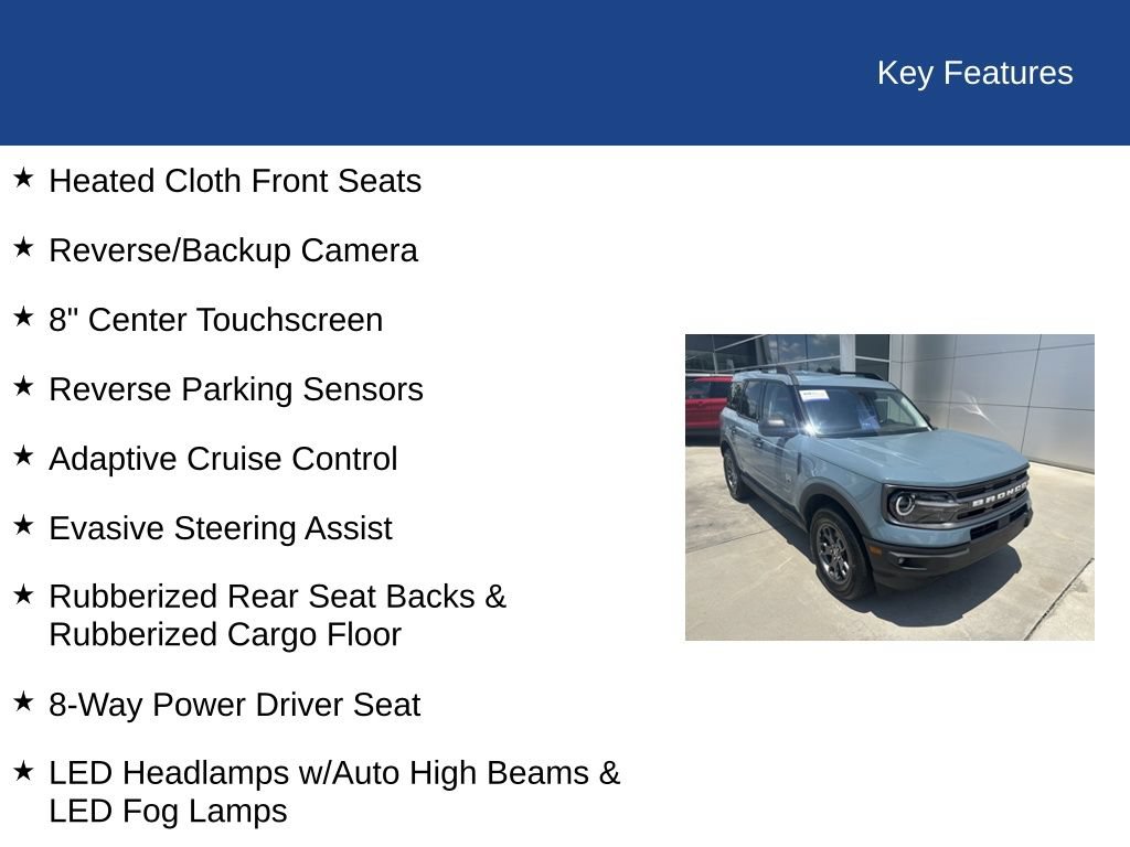 Certified 2022 Ford Bronco Sport Big Bend w/ Convenience Package AWD/4WD image 34