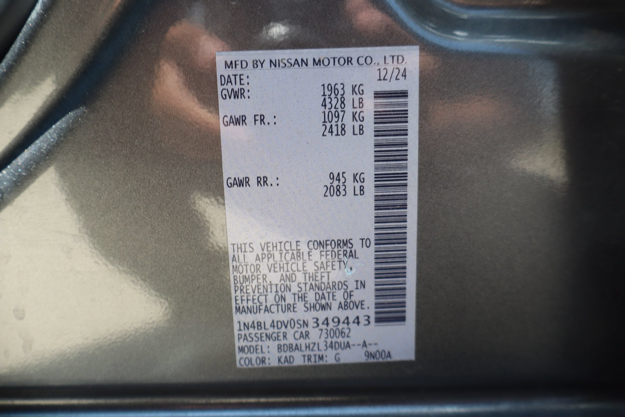 Used 2025 Nissan Altima 2.5 SV FWD image 30