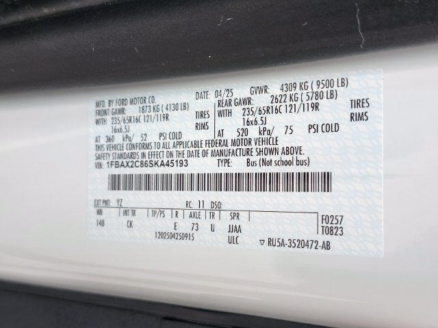 Certified 2025 Ford Transit 350 XLT RWD image 32