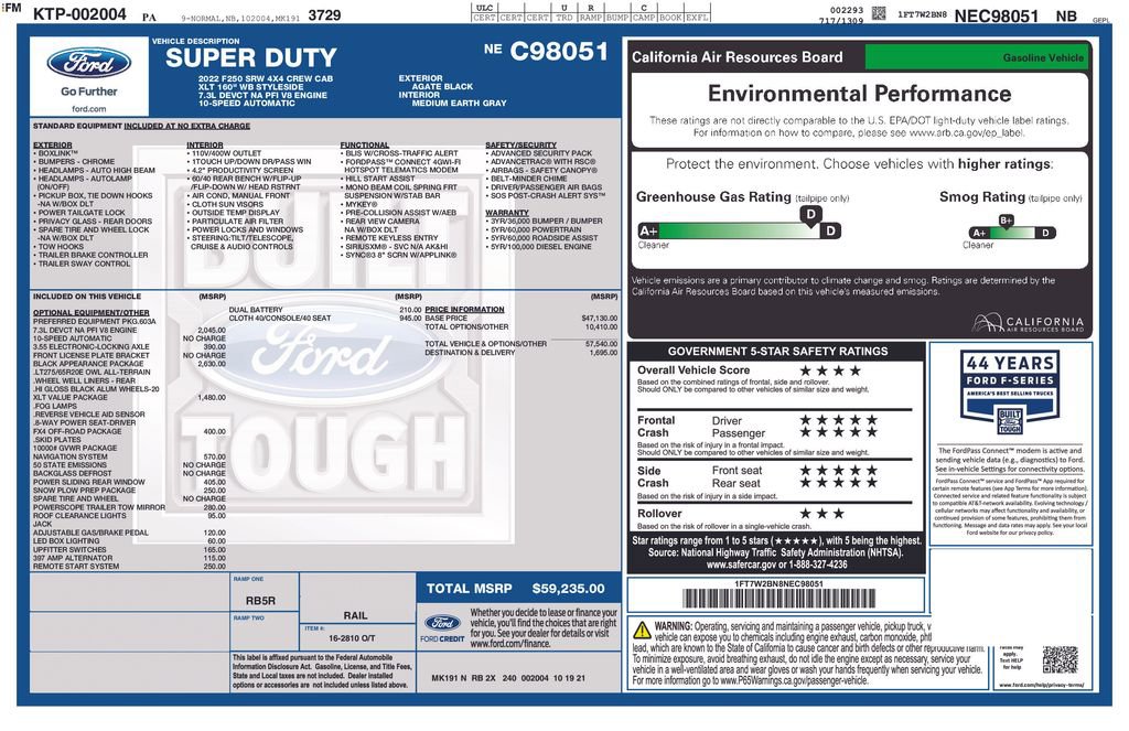 Certified 2022 Ford F250 XLT w/ Black Appearance Package AWD/4WD image 29