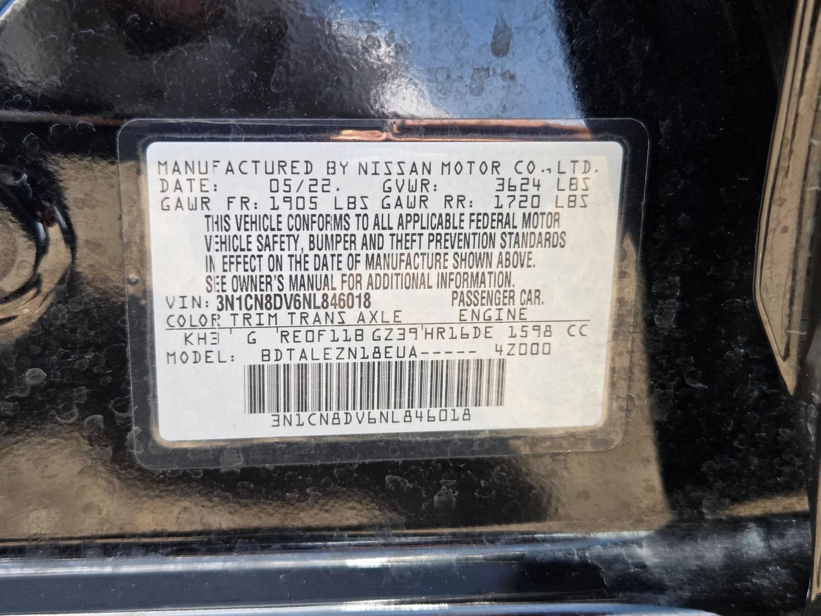 Used 2022 Nissan Versa S FWD image 27