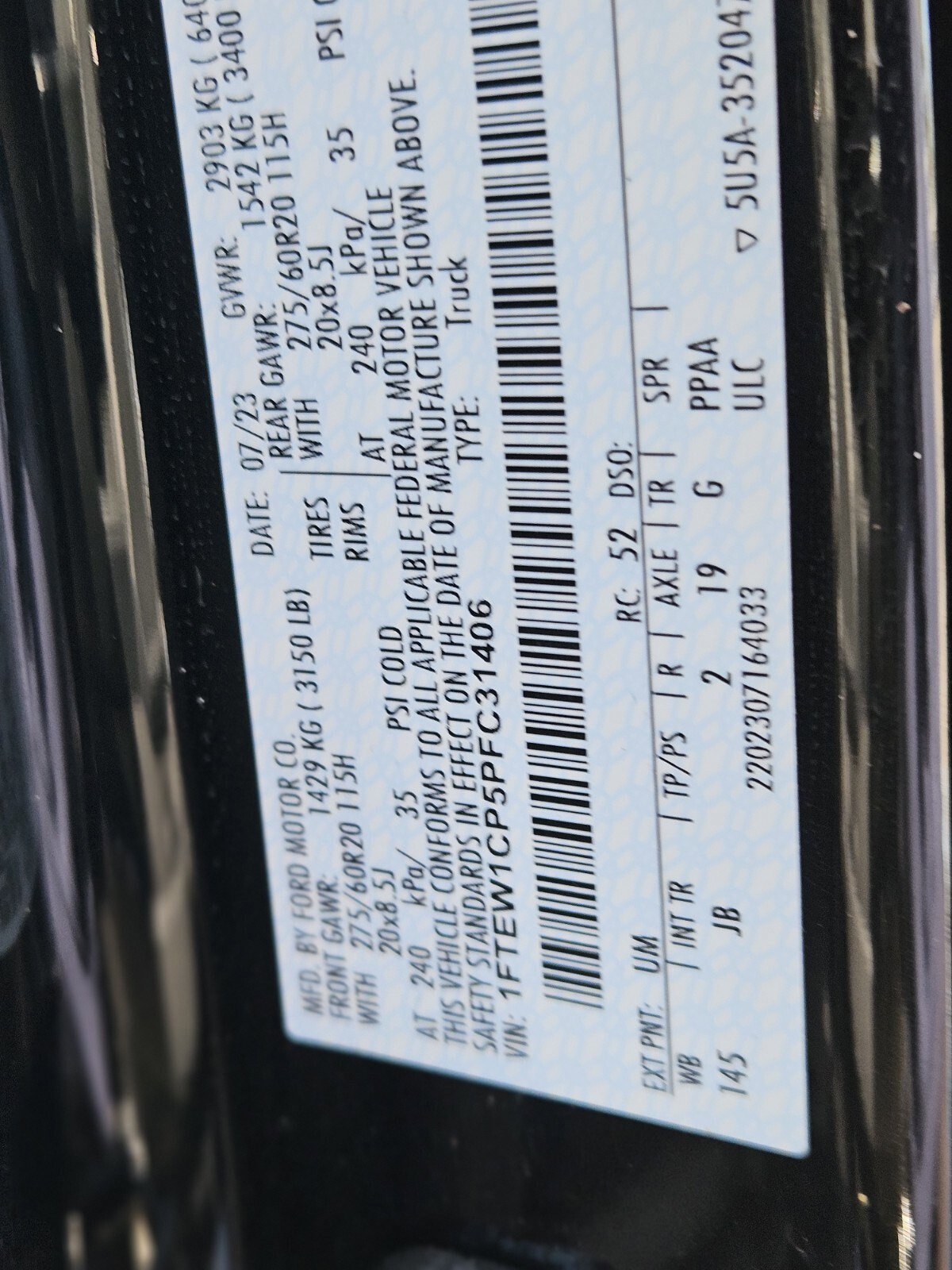 Certified 2023 Ford F150 XL w/ STX Appearance Package image 34