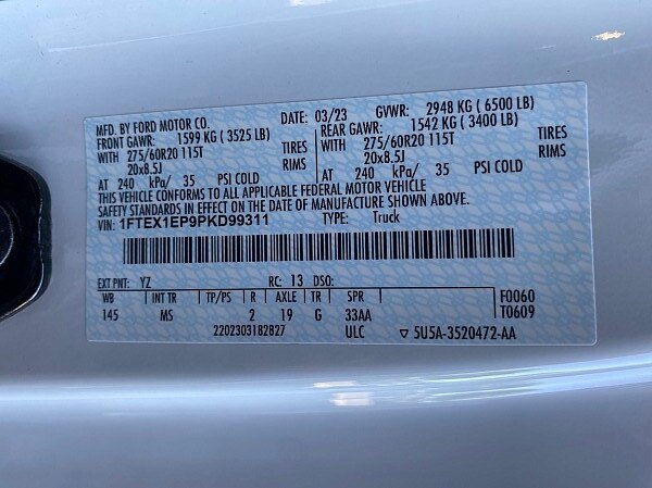 Certified 2023 Ford F150 XLT w/ Equipment Group 302A High AWD/4WD image 71