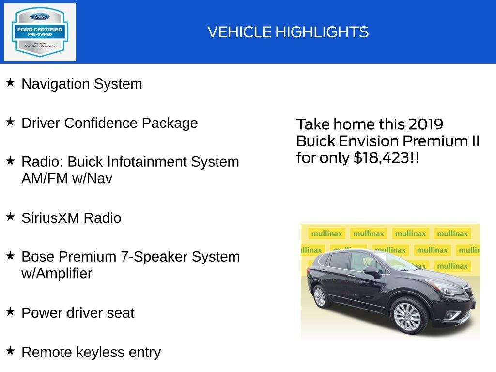 Used 2019 Buick Envision Premium w/ Driver Confidence Package AWD/4WD image 18