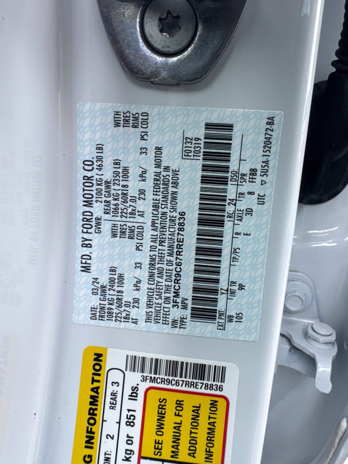Certified 2024 Ford Bronco Sport Outer Banks AWD/4WD image 12