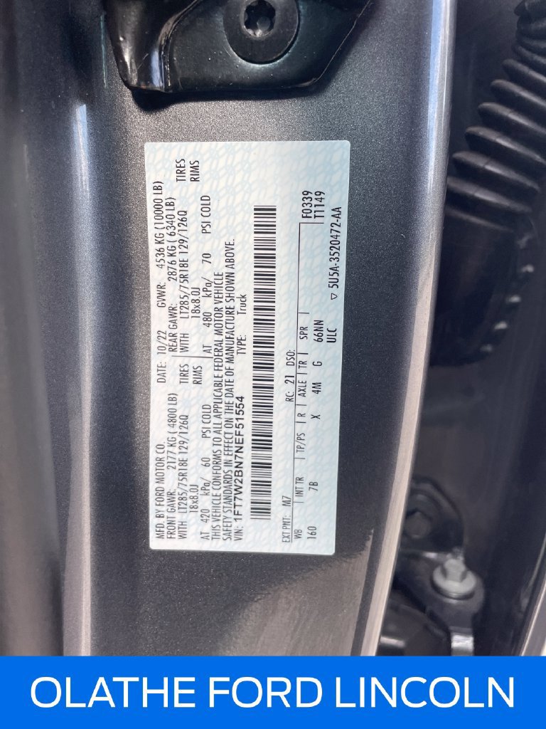Certified 2022 Ford F250 Platinum w/ Tremor Off-Road Package AWD/4WD image 15