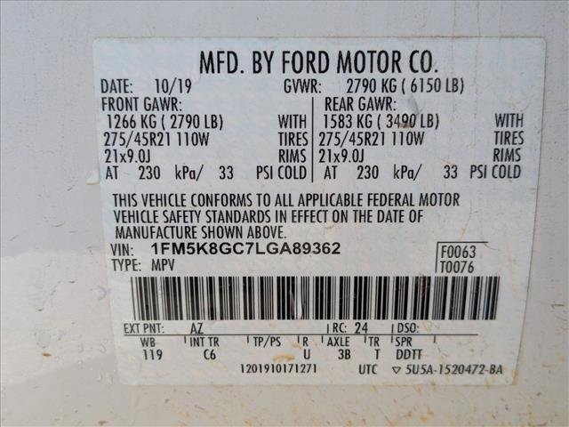 Certified 2020 Ford Explorer ST w/ ST Street Pack image 20