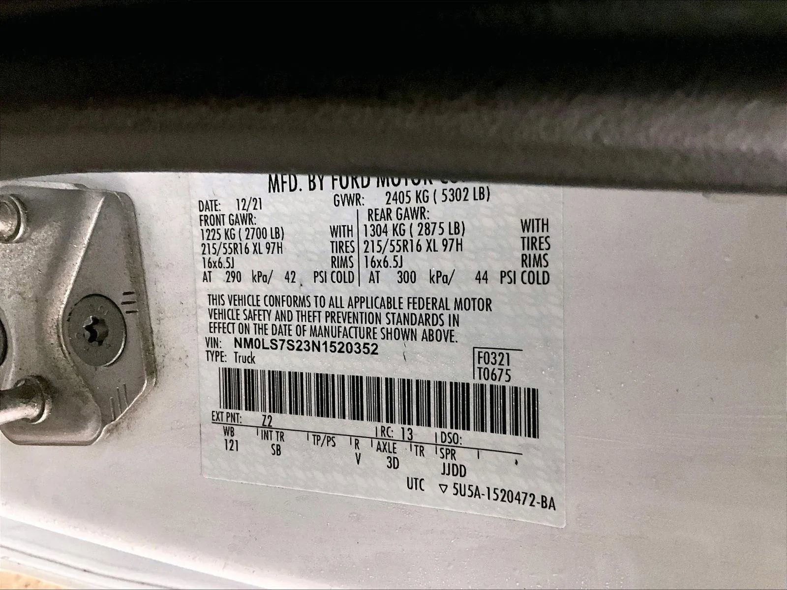 Certified 2022 Ford Transit Connect XL image 30