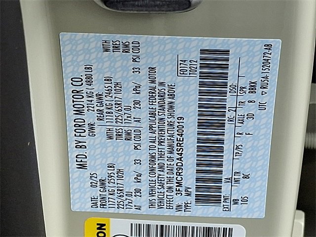 Certified 2025 Ford Bronco Sport Badlands w/ Badlands Tech Package image 23