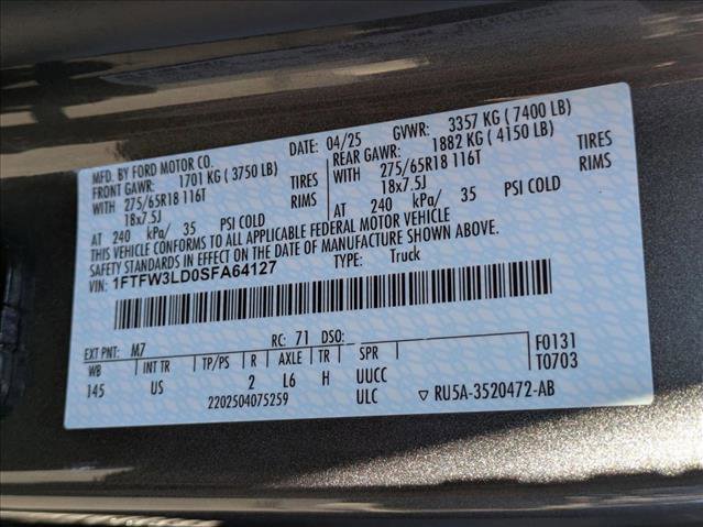 Certified 2025 Ford F150 XLT w/ Equipment Group 301A Standard image 30