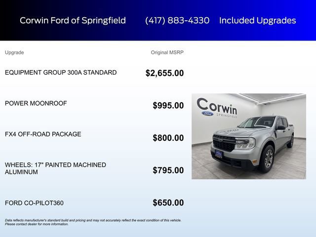 Certified 2022 Ford Maverick XLT w/ Equipment Group 300A Standard image 9