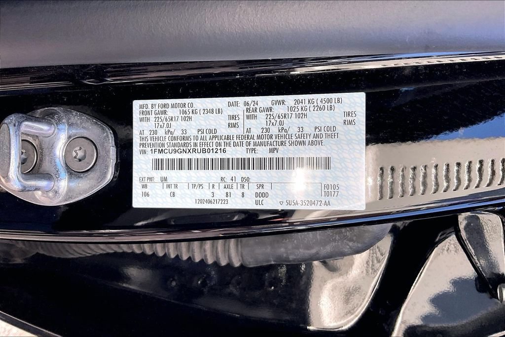 Certified 2024 Ford Escape Active AWD/4WD image 34