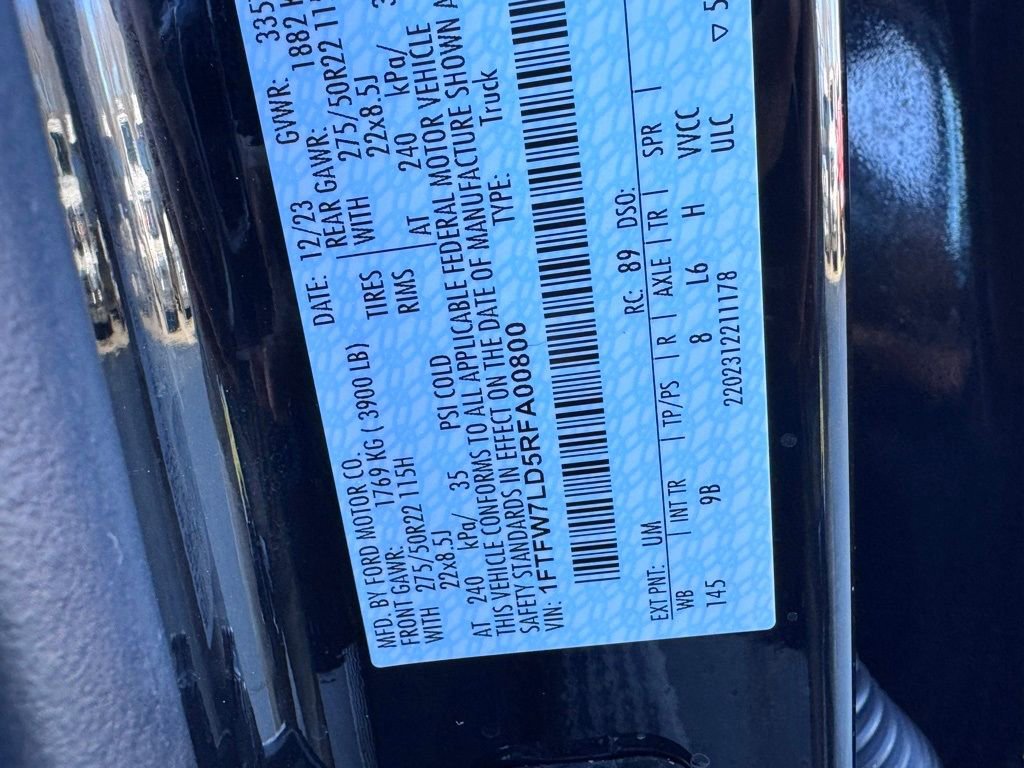 Certified 2024 Ford F150 Platinum w/ Equipment Group 702A High image 54