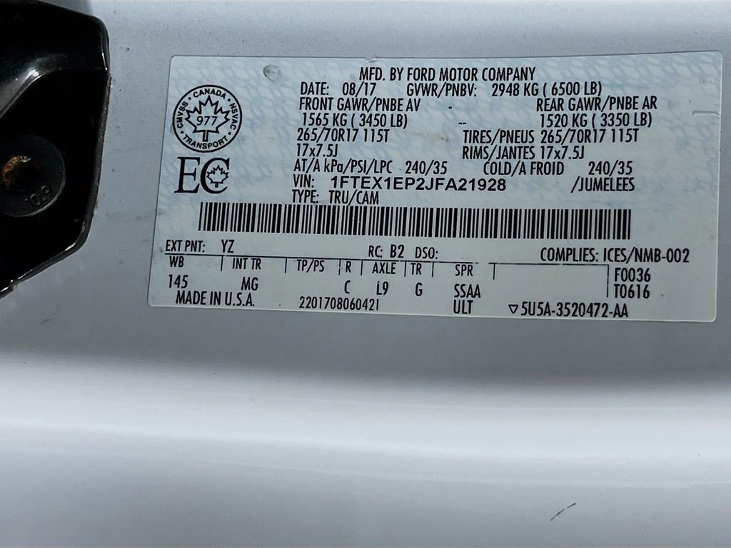 Certified 2018 Ford F150 XLT w/ Trailer Tow Package AWD/4WD image 35