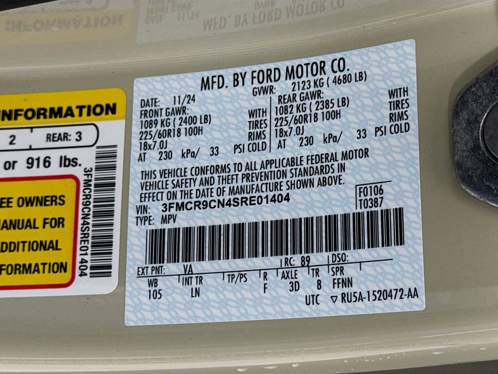 Certified 2025 Ford Bronco Sport Outer Banks w/ Outer Banks Tech Package+ image 33