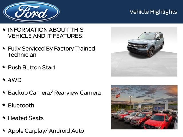Certified 2022 Ford Bronco Sport Big Bend w/ Convenience Package AWD/4WD image 5
