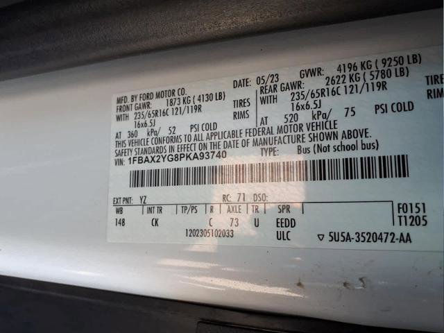 Certified 2023 Ford Transit 350 XLT RWD image 35