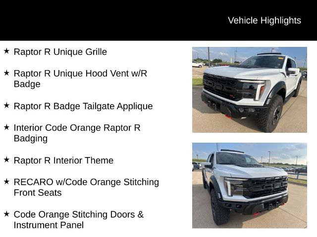 Certified 2025 Ford F150 Raptor w/ Equipment Group 803A Raptor R AWD/4WD image 6