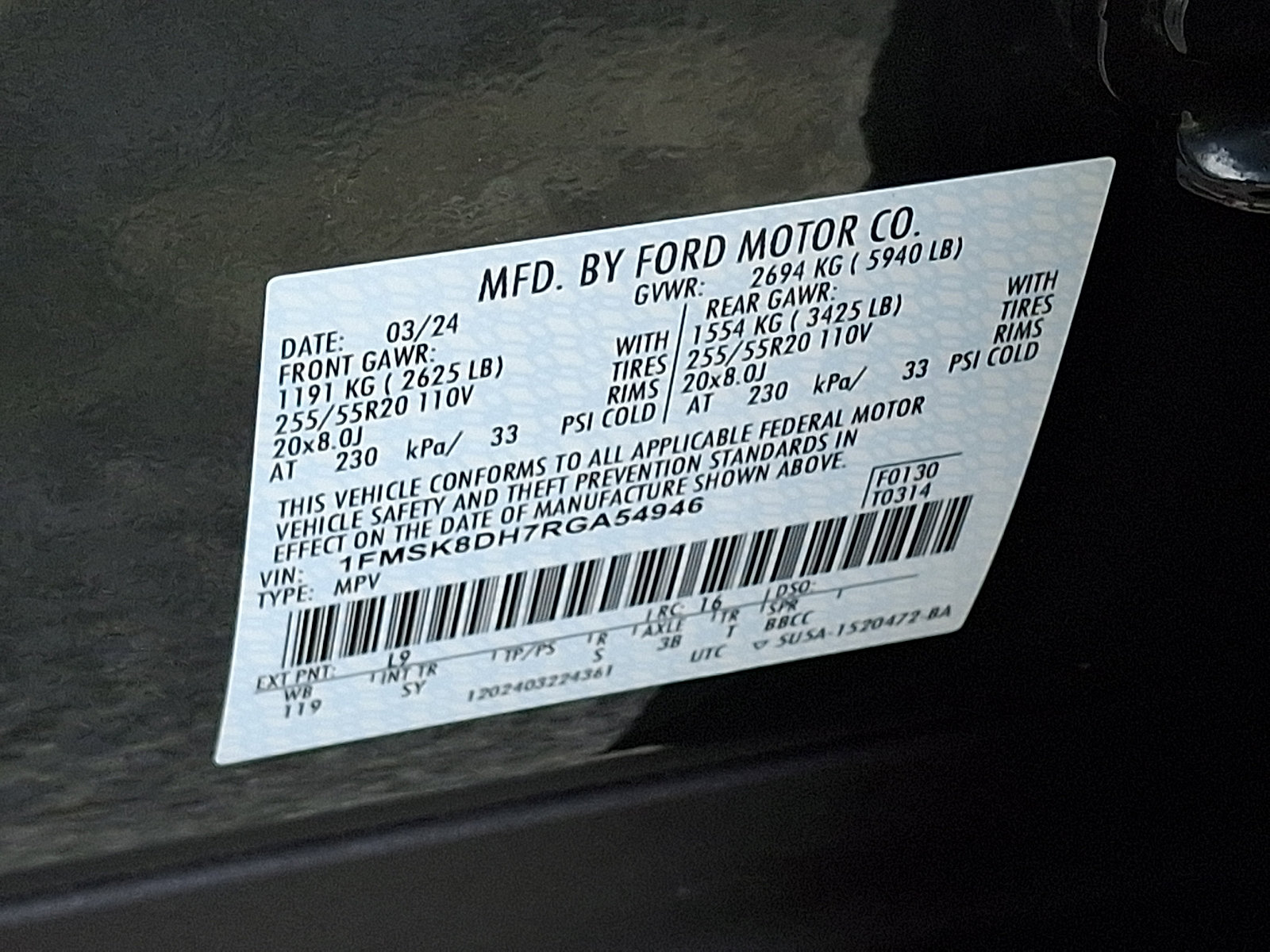 Certified 2024 Ford Explorer XLT w/ Equipment Group 202A AWD/4WD image 29