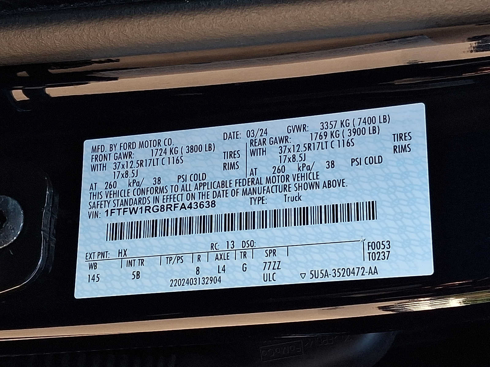 Certified 2024 Ford F150 Raptor AWD/4WD image 27