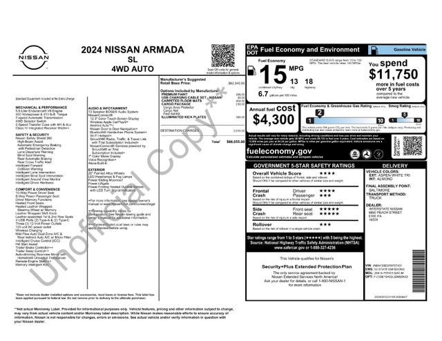 Used 2024 Nissan Armada SL w/ Cargo Package AWD/4WD image 34