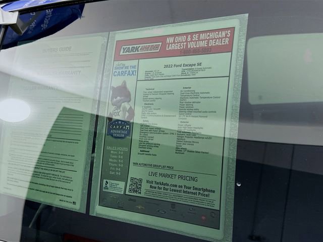 Certified 2022 Ford Escape SE w/ Convenience Package image 15