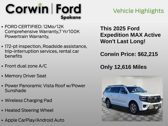 Certified 2025 Ford Expedition Max Active image 13