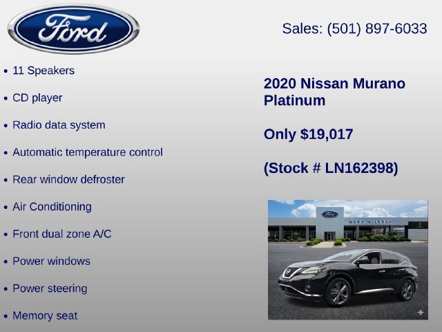 Used 2020 Nissan Murano Platinum w/ Cargo Package FWD image 12