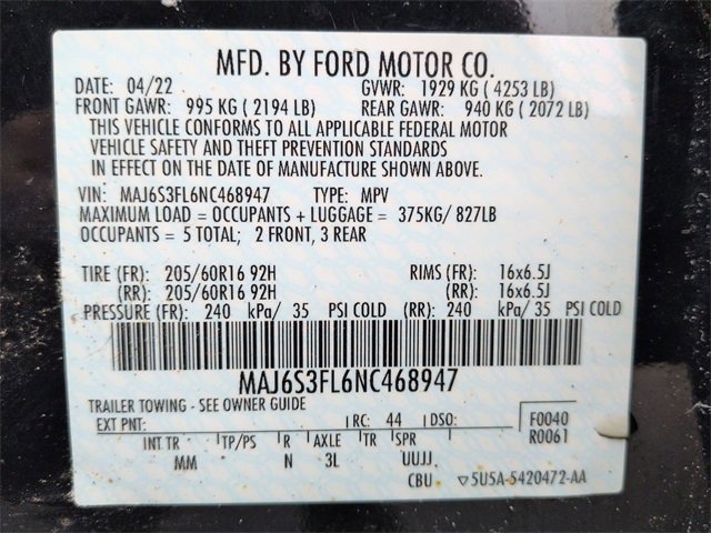 Certified 2022 Ford EcoSport S image 22