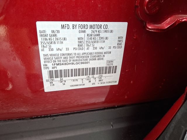 Certified 2020 Ford Explorer XLT w/ Equipment Group 202A AWD/4WD image 29