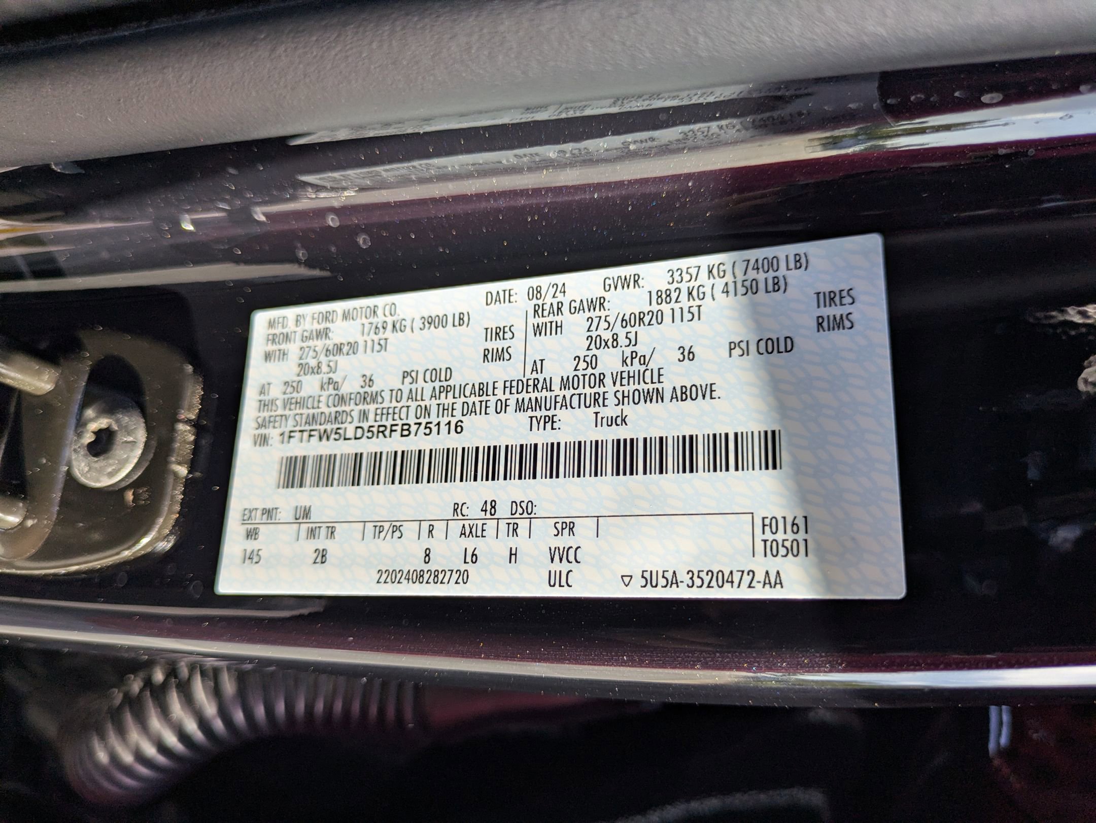 Certified 2024 Ford F150 Lariat w/ Equipment Group 502A High AWD/4WD image 46