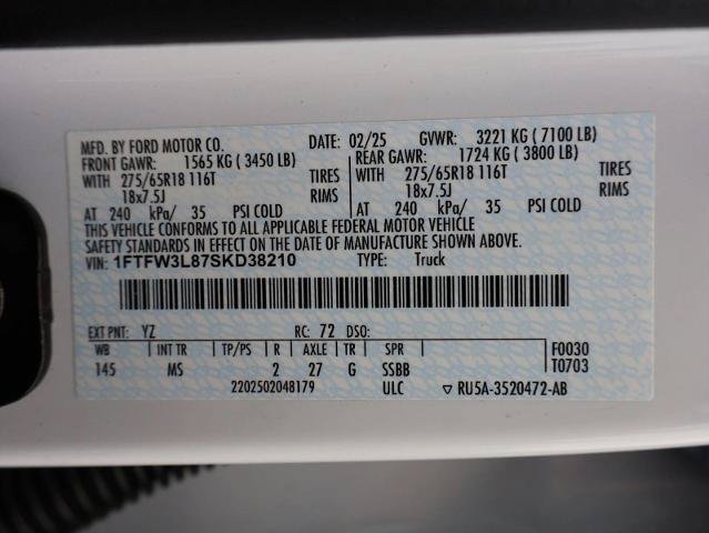 Certified 2025 Ford F150 XLT w/ Equipment Group 301A Standard AWD/4WD image 30