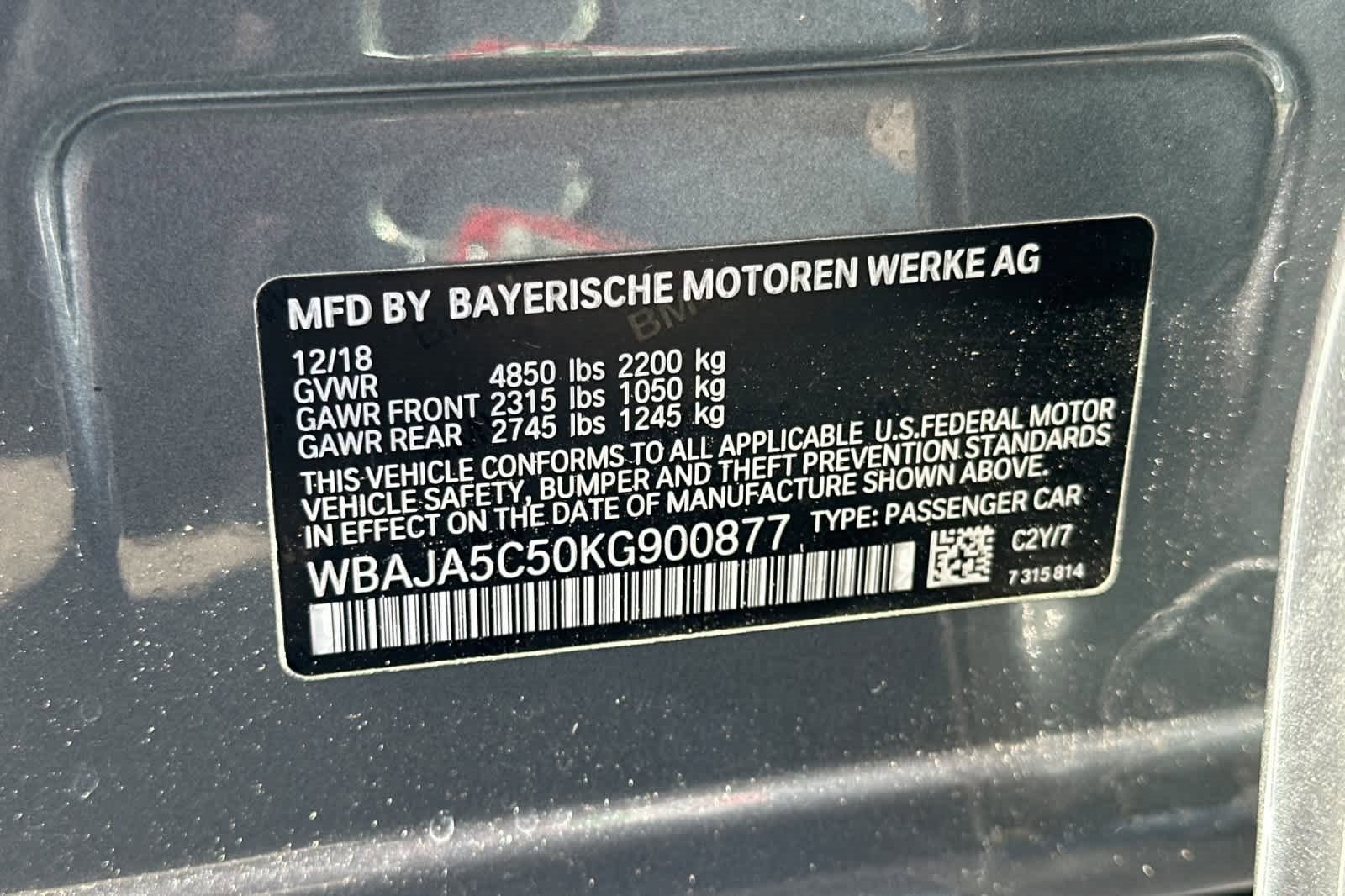 Used 2019 BMW 530i w/ Convenience Package image 28