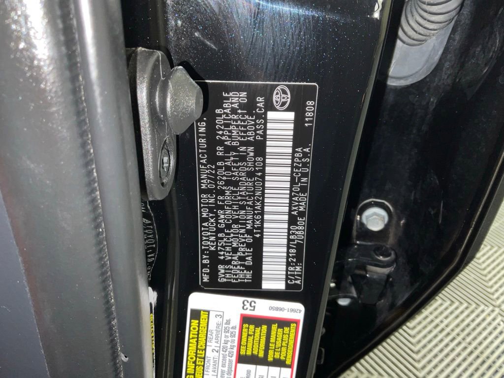 Used 2022 Toyota Camry XSE FWD image 25