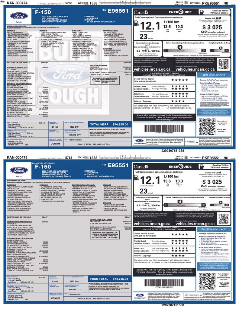 Certified 2023 Ford F150 XLT w/ Equipment Group 302A High AWD/4WD image 6