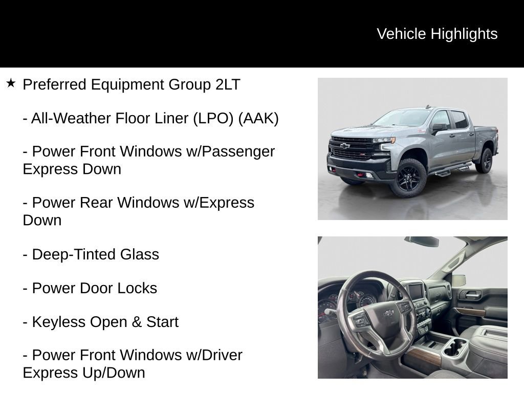 Used 2022 Chevrolet Silverado 1500 LT Trail Boss w/ Bed Protection Package AWD/4WD image 6