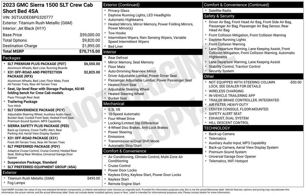 Used 2023 GMC Sierra 1500 SLT w/ SLT Premium Plus Package AWD/4WD image 5
