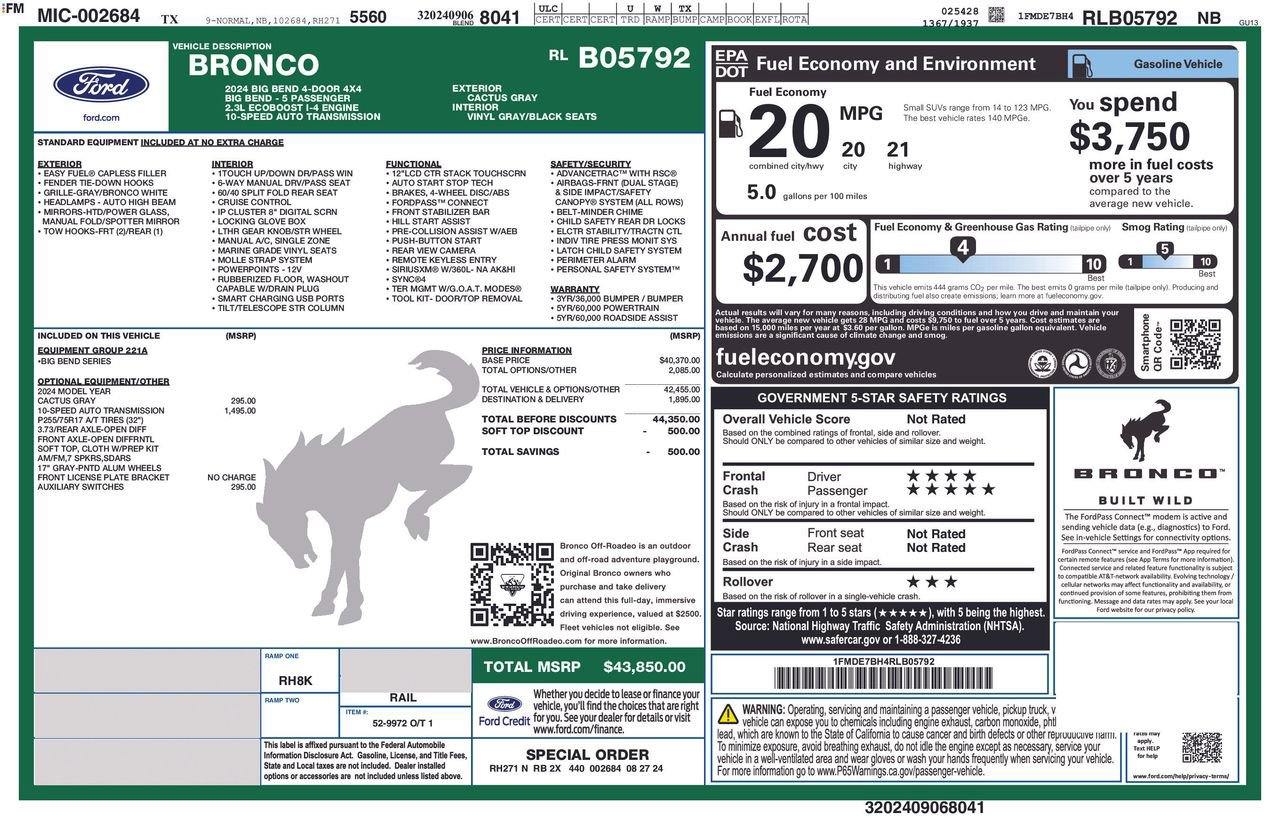 Certified 2024 Ford Bronco Big Bend image 35