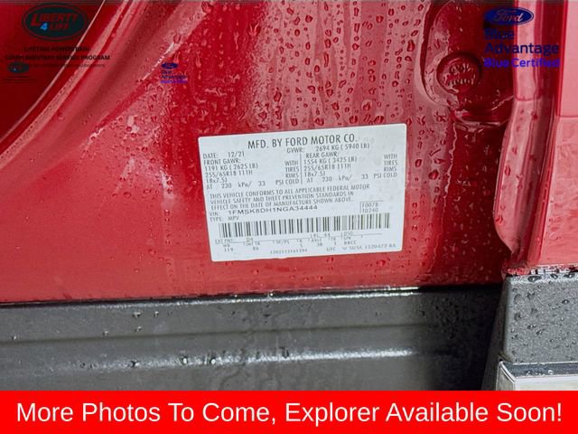 Certified 2022 Ford Explorer XLT w/ Class IV Trailer Tow Package image 32