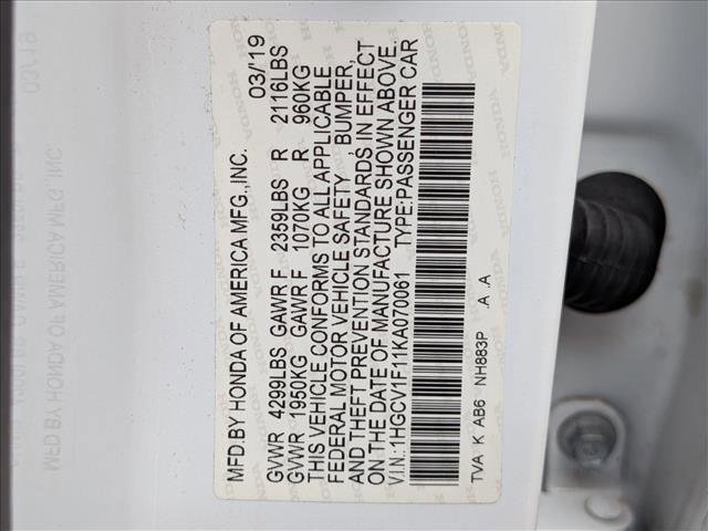 Used 2019 Honda Accord LX image 22