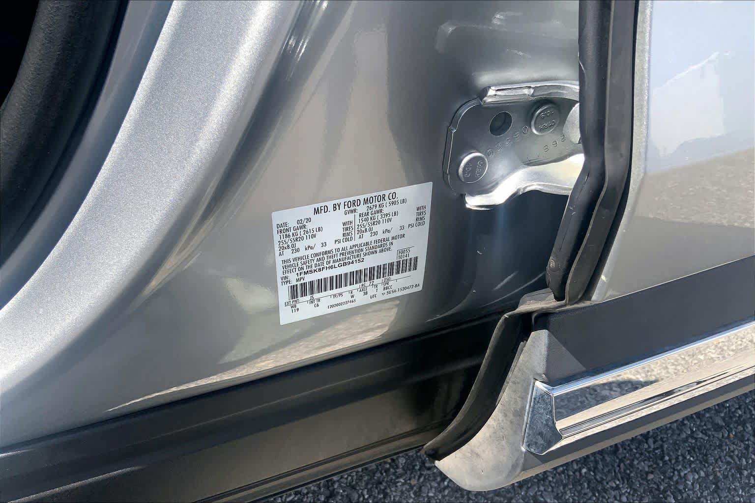 Certified 2020 Ford Explorer Limited AWD/4WD image 32