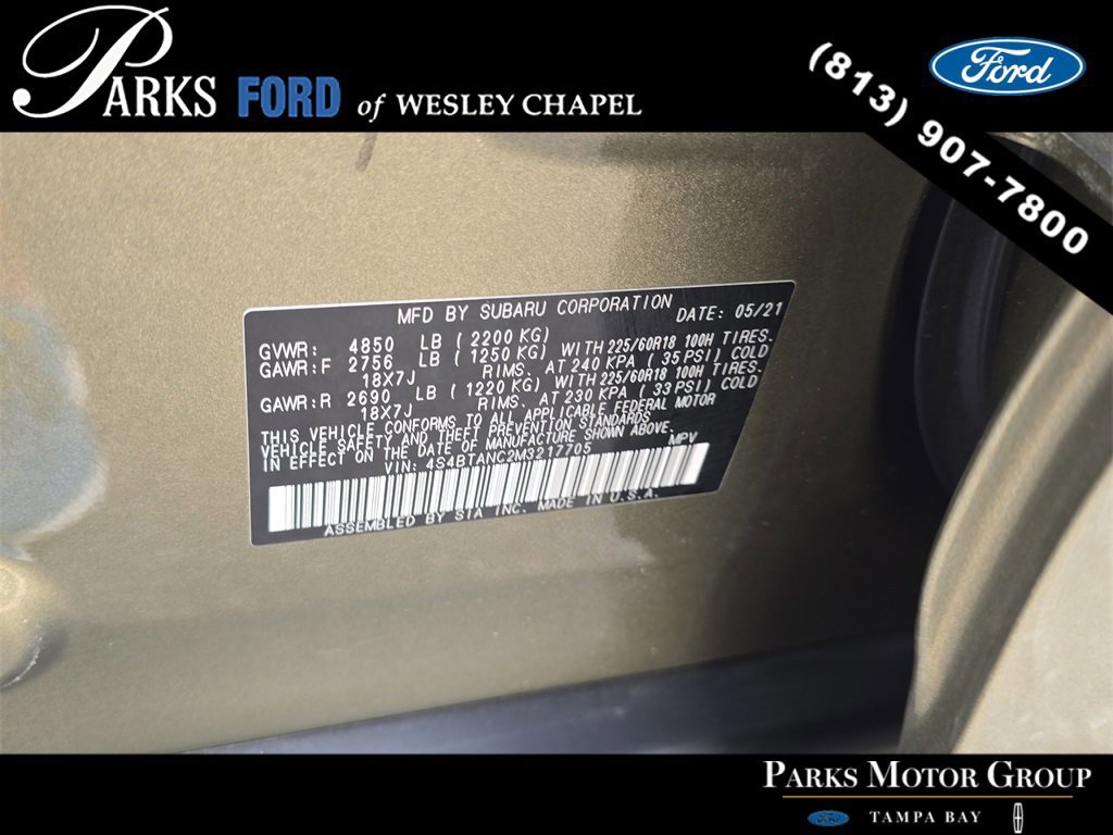 Used 2021 Subaru Outback Limited w/ Popular Package #2 image 33