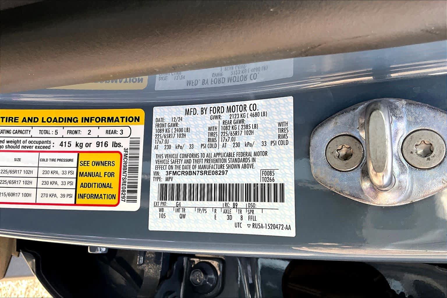 Certified 2025 Ford Bronco Sport Big Bend AWD/4WD image 34